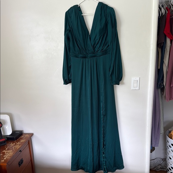Cinderella Teal Long Sleeve Dress - Picture 1 of 5